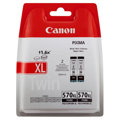 Canon PGI-570XL PGBK (0318C007), originální inkoust, černý, 2-pack