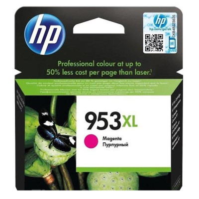 HP F6U17AE (953XL), originální inkoust, purpurový, 1600 stran