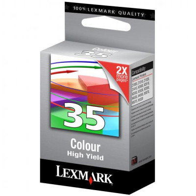 Lexmark 18C0035EXL (#35), originální inkoust, barevný, 450 stran