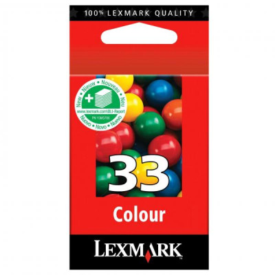 Lexmark 18CX033E (#33), originální inkoust, barevný, 220 stran