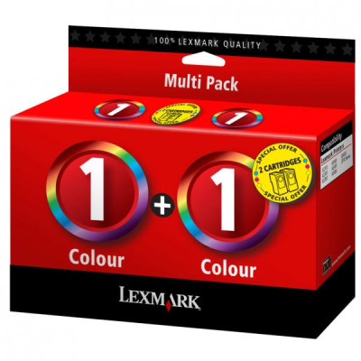 Lexmark 80D2955 (#1), originální inkoust, barevný, 2 × 190 stran, 2-pack