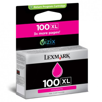 Lexmark 14N1070EXL (#100), originální inkoust, purpurový, 600 stran