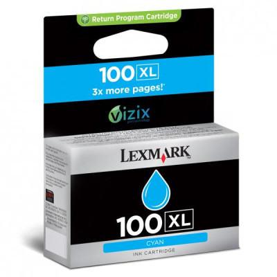 Lexmark 14N1069EXL (#100), originální inkoust, azurový, 600 stran