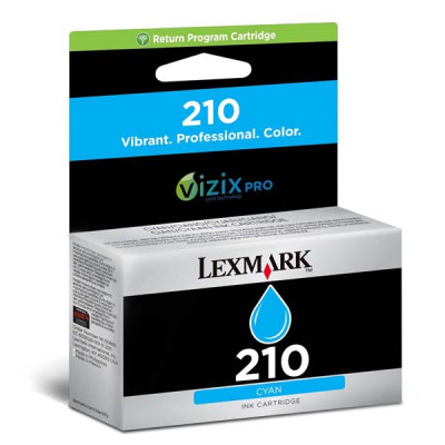 Lexmark 14L0086E (#210), originální inkoust, azurový, 500 stran