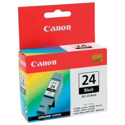 Canon BCI-24Bk (6881A002), originální inkoust, černý, 130 stran (9 ml)