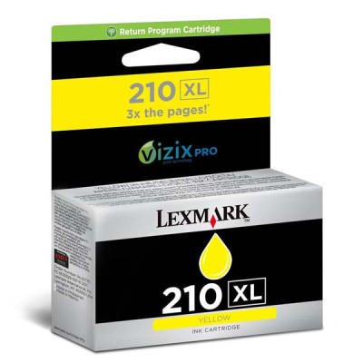 Lexmark 14L0177EXL (#210), originální inkoust, žlutý, 1600 stran