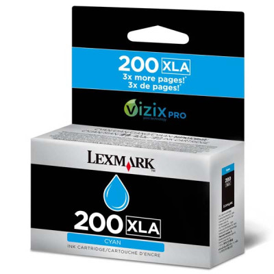 Lexmark 14L0198XLA (#200), originální inkoust, azurový, 1600 stran