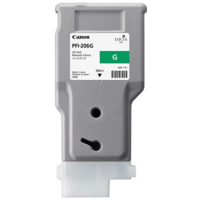 Canon PFI-206G (5310B001), originální inkoust, zelený, 300 ml