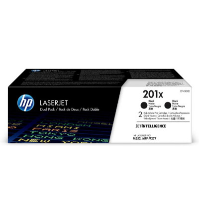 HP CF400XD (201X), originální toner, černý, 2 × 2800 stran, 2-pack