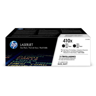 HP CF410XD (410X), originální toner, černý, 2 × 6500 stran, 2-pack