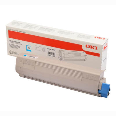 Oki C823 (46471103), originální toner, azurový, 7000 stran