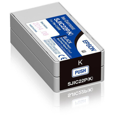 Epson SJIC22P-K (C33S020601), originální inkoust, černý