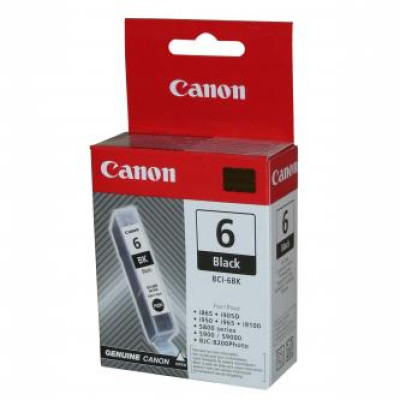 Canon BCI-6Bk (4705A002), originální inkoust, černý, 280 stran (13 ml)