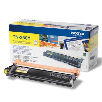 Brother TN-230Y, originální toner, žlutý, 1400 stran