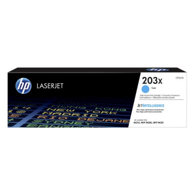 HP CF541X (203X), originální toner, azurový, 2500 stran