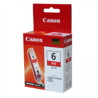 Canon BCI-6R (8891A002), originální inkoust, červený, 390 stran (13 ml)