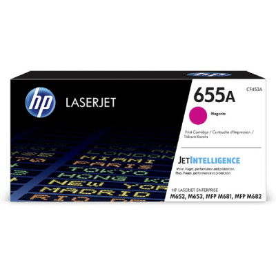 HP CF453A (655A), originální toner, purpurový, 10500 stran