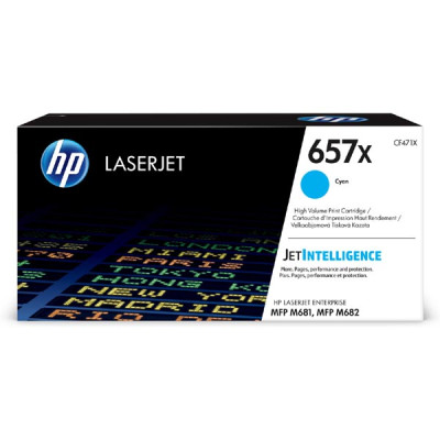 HP CF471X (657X), originální toner, azurový, 23000 stran