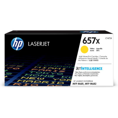 HP CF472X (657X), originální toner, žlutý, 23000 stran