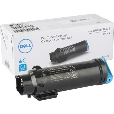 Dell 593-BBSD (P3HJK), originální toner, azurový, 2500 stran