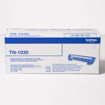 Brother TN-1030Bk, originální toner, černý, 1000 stran