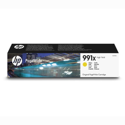 HP M0J98AE (991X), originální inkoust, žlutý, 16000 stran (182ml), XL