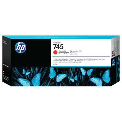 HP F9K06A (745), originální inkoust, chromaticky červený, 300ml