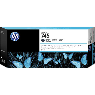 HP F9K05A (745), originální inkoust, matně černý, 300ml