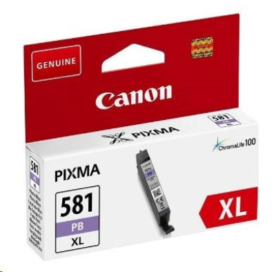 Canon CLI-581XL PB  (2053C001), originální inkoust, photo azurový, 8,3 ml, XL