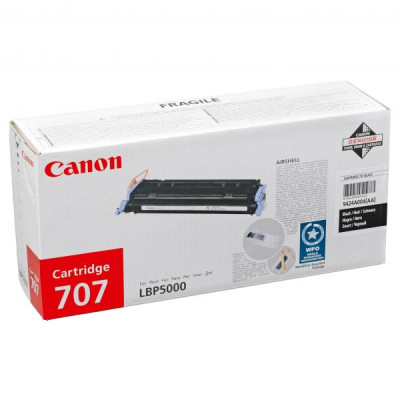 Canon CRG-707Bk (9424A004), originální toner, černý, 2500 stran