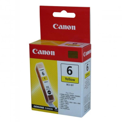 Canon BCI-6Y (4708A002), originální inkoust, žlutý, 280 stran (13 ml)