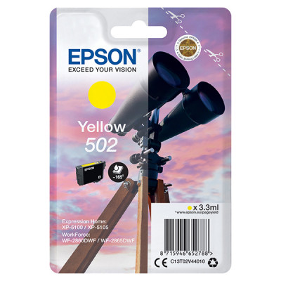 Epson T02V4 (C13T02V44010, 502), originální inkoust, žlutý, 3,3 ml