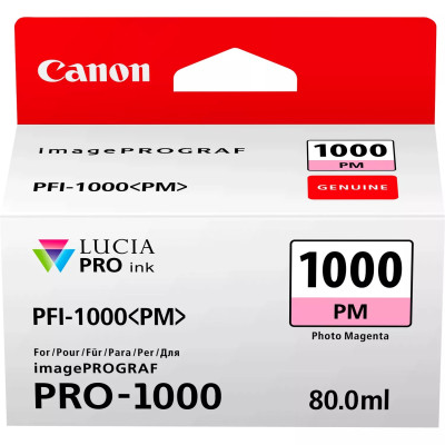 Canon PFI-1000PM (0551C001), originální inkoust, photo purpurový, 3755 stran (80 ml)