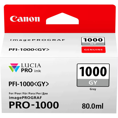 Canon PFI-1000Gy (0552C001), originální inkoust, šedý, 1465 stran (80 ml)