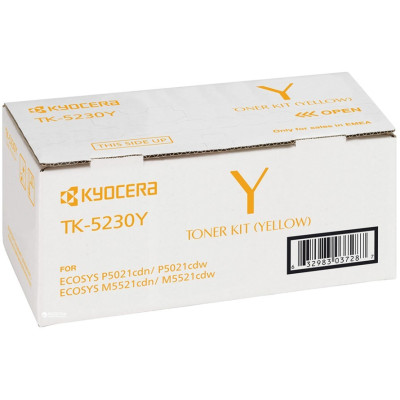 Kyocera TK-5230Y (1T02R9ANL0), originální toner, žlutý, 2200 stran