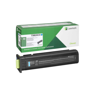 Lexmark 73B20C0 (73B0020), originální toner, azurový, 15000 stran