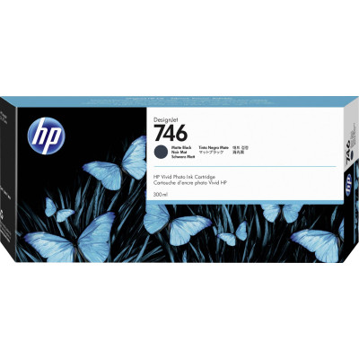 HP P2V83A (746), originální inkoust, matně černý, 300 ml