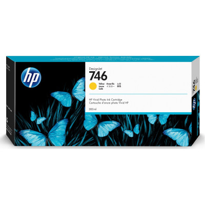 HP P2V79A (746), originální inkoust, žlutý, 300 ml