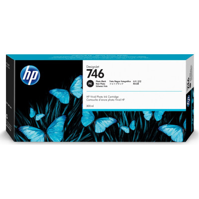 HP P2V82A (746), originální inkoust, photo černý, 300 ml