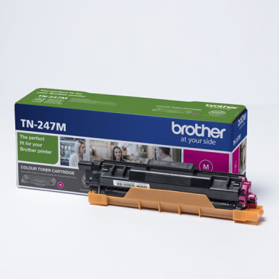 Brother TN-247M, originální toner, purpurový, 2300 stran