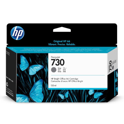 HP P2V66A (730), originální inkoust, šedý, 130 ml