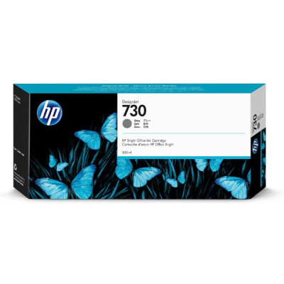 HP P2V72A (730), originální inkoust, šedý, 300 ml