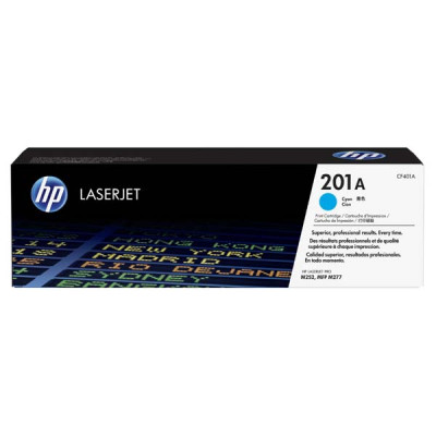 HP CF401A (201A), originální toner, azurový, 1400 stran