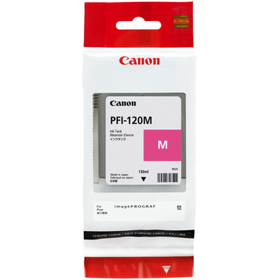 Canon PFI-120M (2887C001), originální inkoust, purpurový, 130 ml