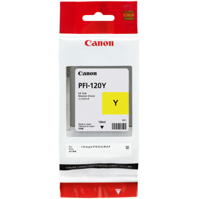 Canon PFI-120Y (2888C001), originální inkoust, žlutý, 130 ml