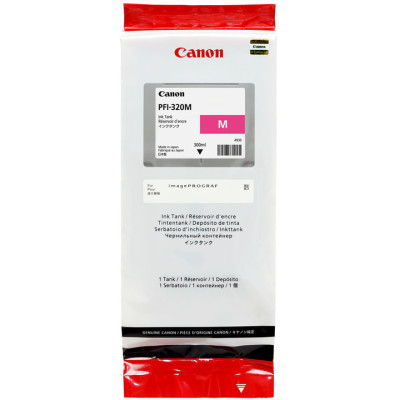 Canon PFI-320M (2892C001), originální inkoust, purpurový, 300 ml