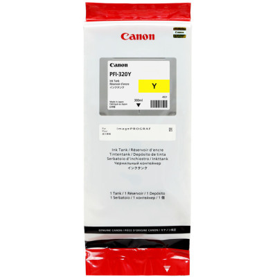 Canon PFI-320Y (2893C001), originální inkoust, žlutý, 300 ml