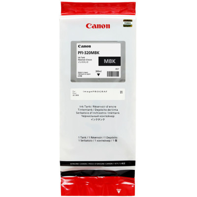 Canon PFI-320MBk (2889C001), originální inkoust, matně černý, 300 ml