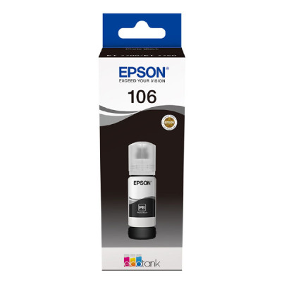 Epson T00R1 (C13T00R140, 106), originální inkoust, černý, 70 ml