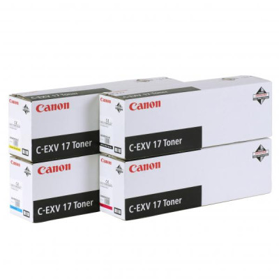 Canon C-EXV17Y (0259B002), originální toner, žlutý, 36000 stran